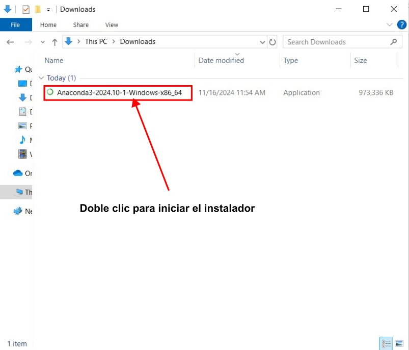 Instalador de Anaconda